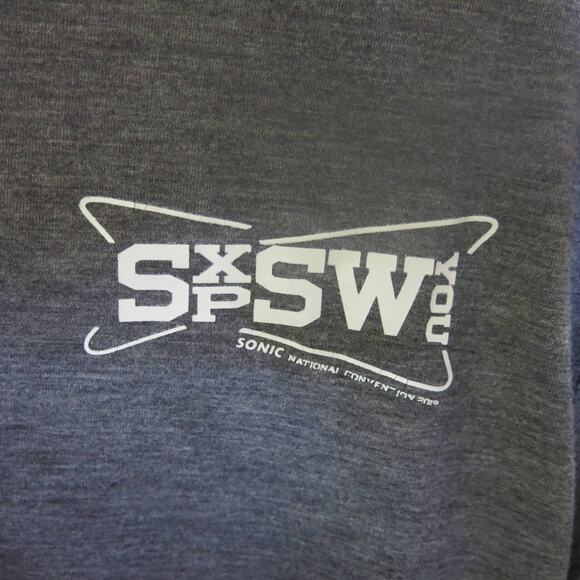 SONIC DRIVE IN National Convention Shirt Size L Long Sleeve 1/4 Zip Gray Casual - Picture 3 of 10